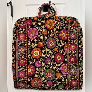 Vera Bradley Floral Travel Bag - Black, Pink, Orange, Green